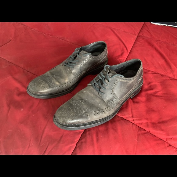 Mens Cole Haan Dress Shoes Grey sz 13 EUC - Picture 1 of 7